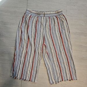 Cato Multi-Colored Wide Leg Capris